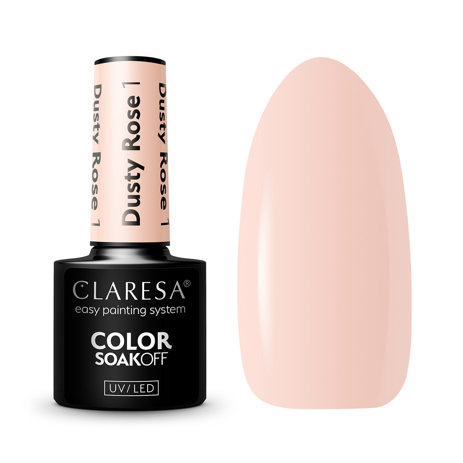 CLARESA GEL LAK DUSTY ROSE 1