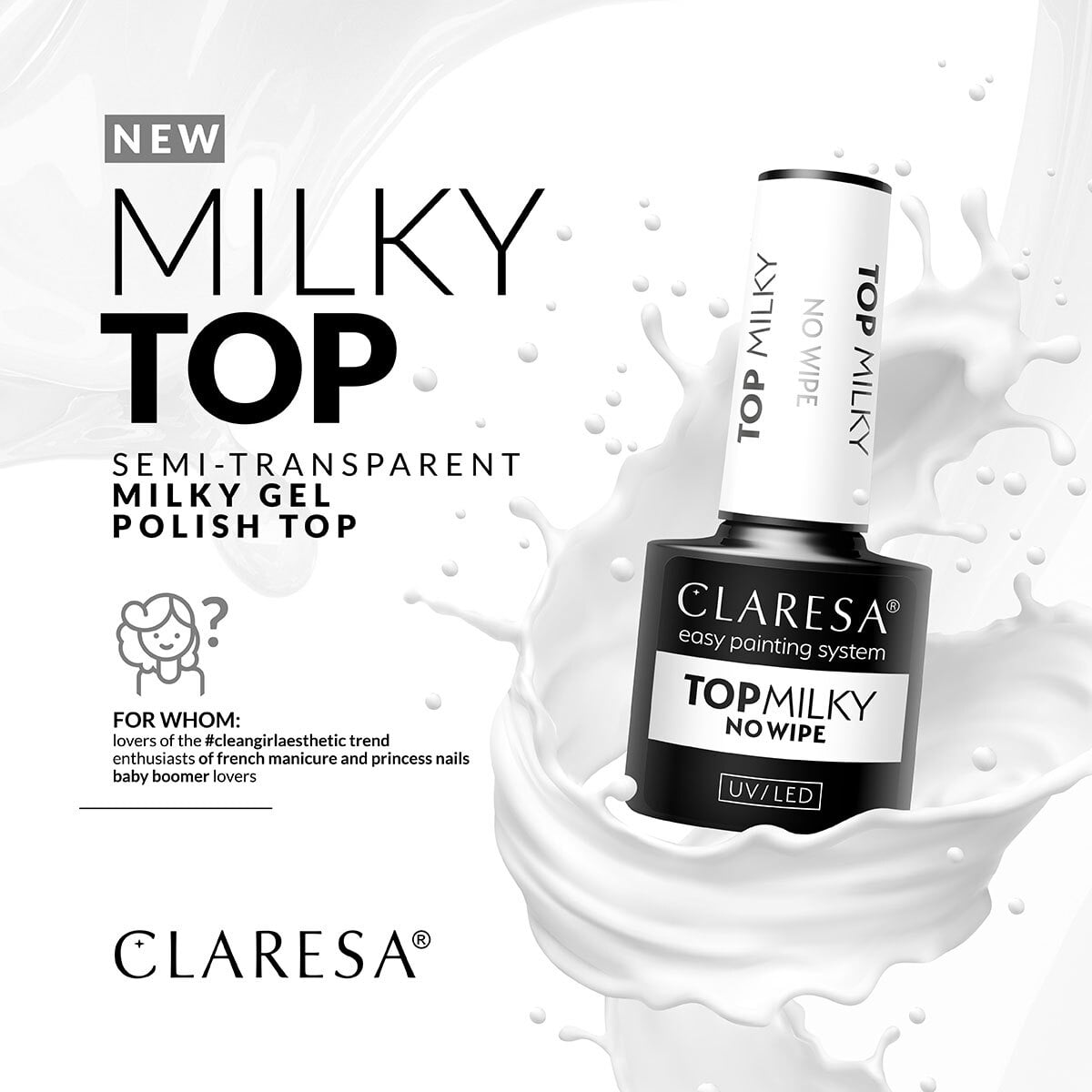 Claresa Milky Top no wipe