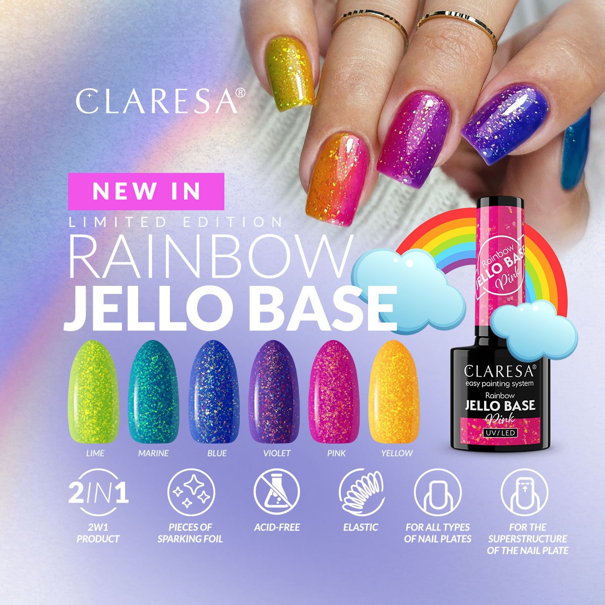 Claresa RAINBOW JELLO base