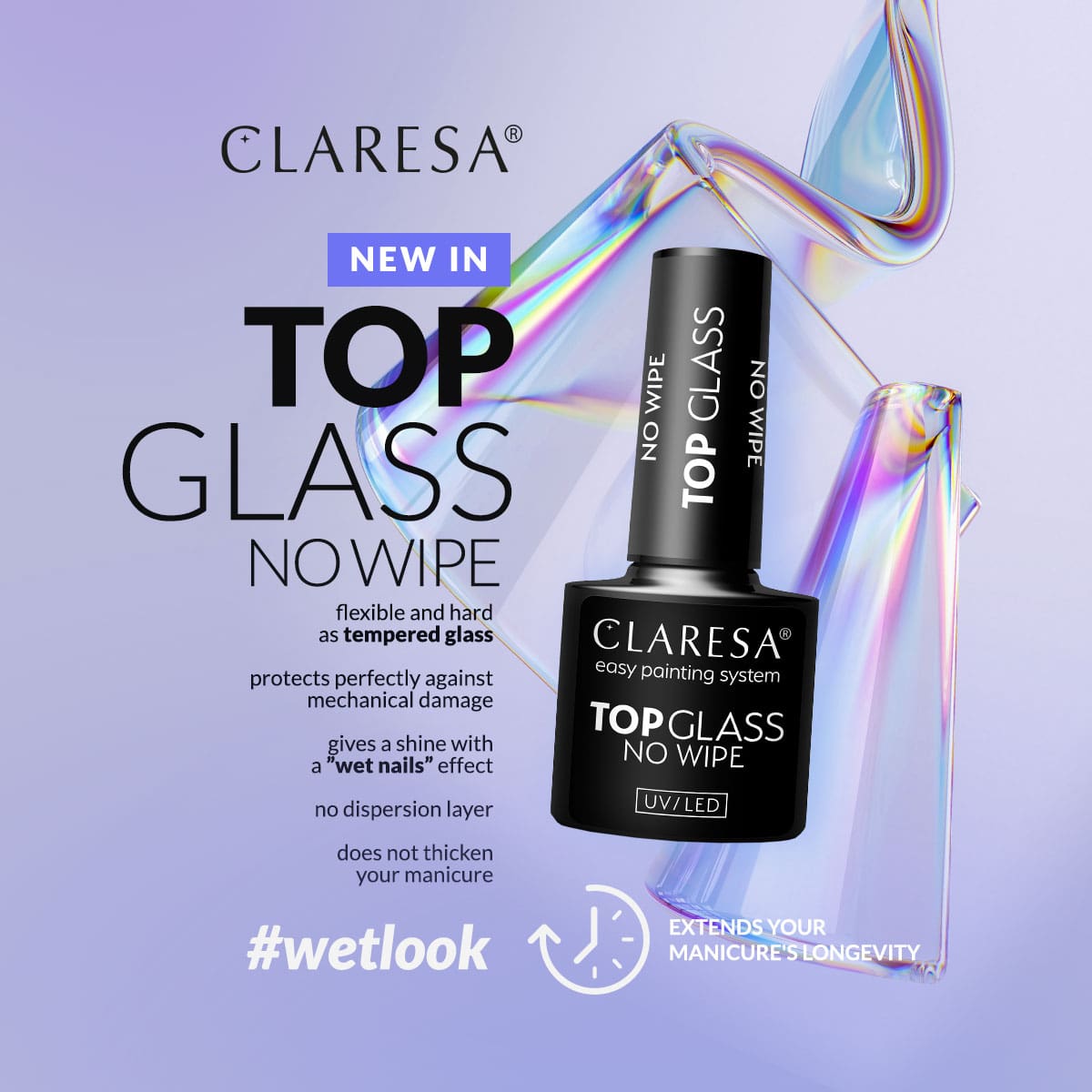 Claresa Top glass no wipe