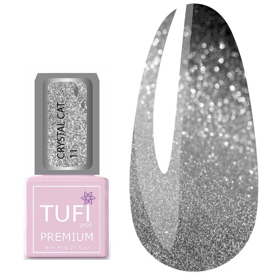TUFI Profi PREMIUM gel lak Crystal Cat 11