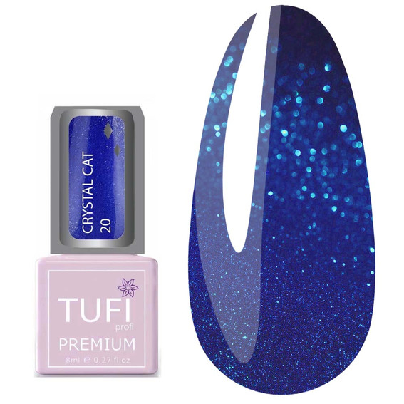 TUFI Profi PREMIUM gel lak Crystal Cat 20