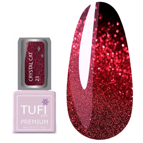 TUFI Profi PREMIUM gel lak Crystal Cat 23