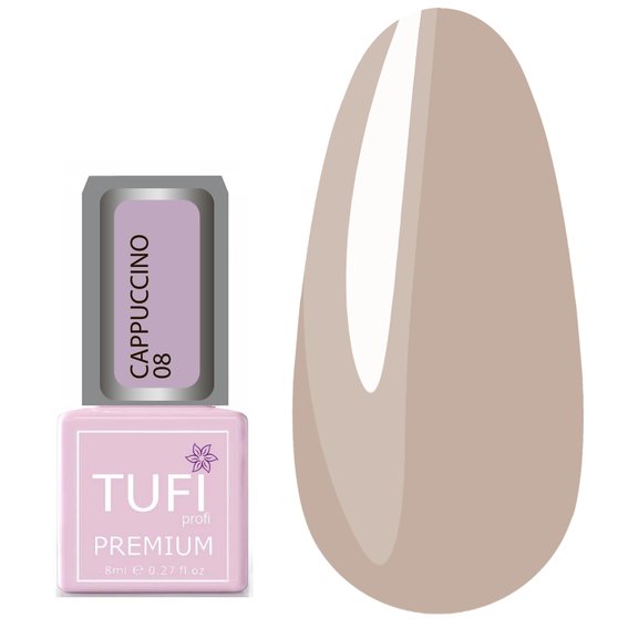 TUFI Profi PREMIUM gel lak cappuccino 08