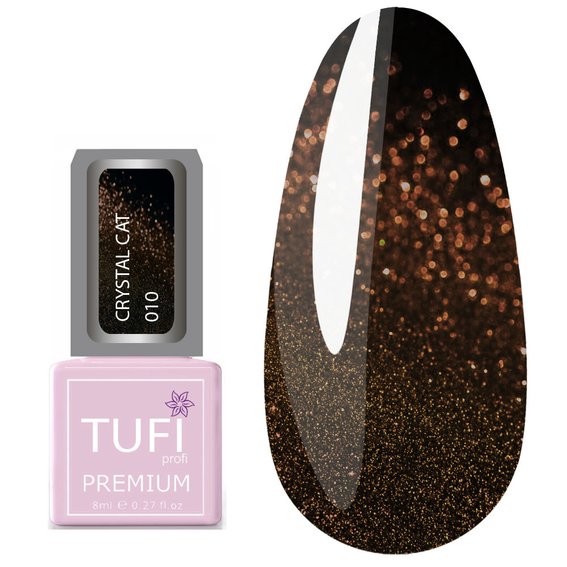 TUFI Profi PREMIUM gel lak Crystal Cat 10