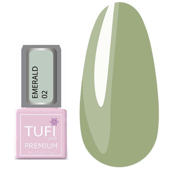 TUFI Profi PREMIUM gel lak Emerald 02