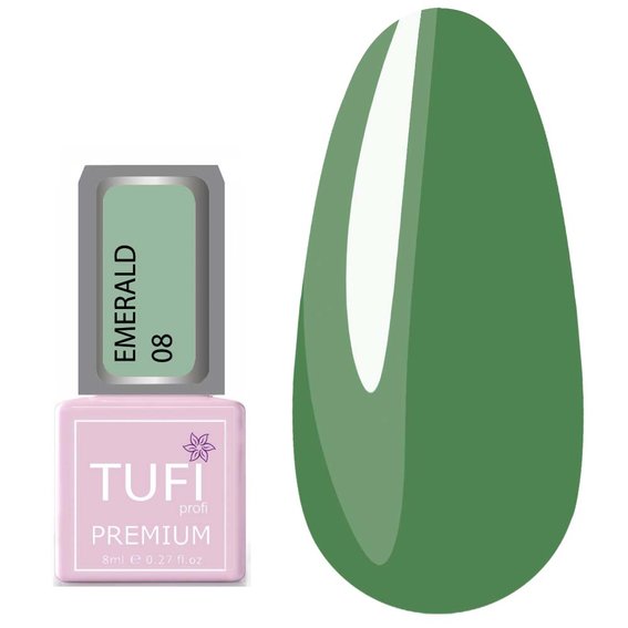 TUFI Profi PREMIUM gel lak Emerald 08