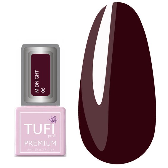 TUFI Profi PREMIUM gel lak Midnight 06