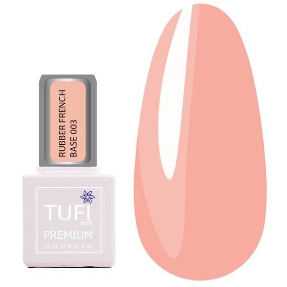 TUFI profi PREMIUM Rubber French Base 03 Pink Peach