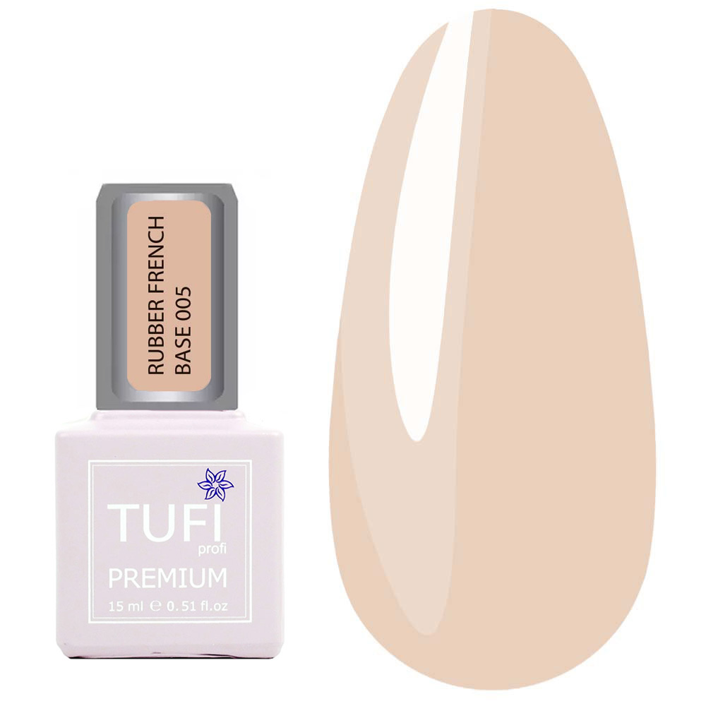 TUFI profi PREMIUM Rubber French Base 05 Sweet Nougat