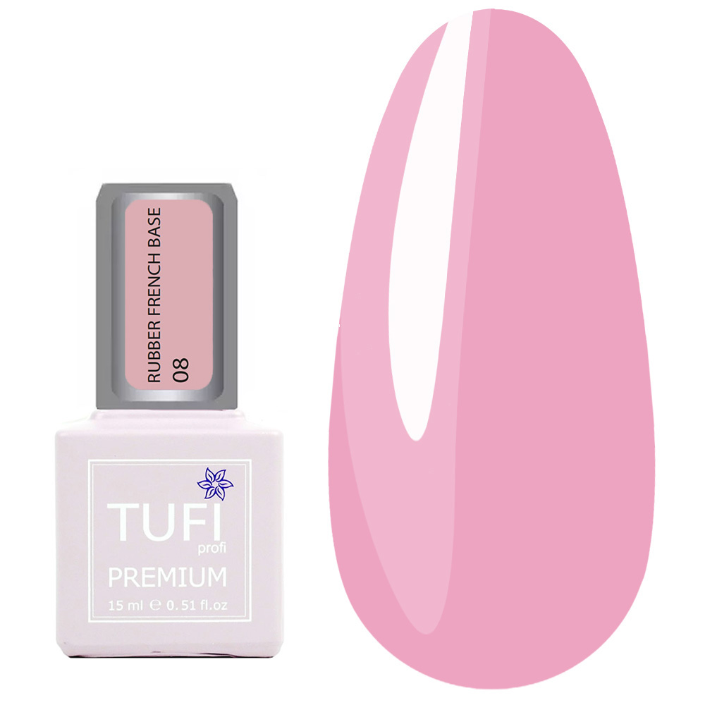 TUFI profi PREMIUM Rubber French Base 08 Pink Sunset