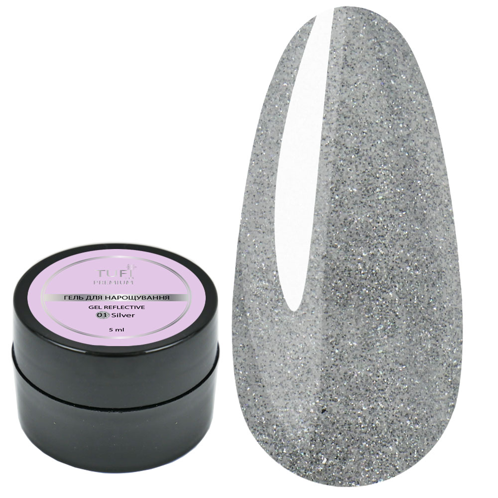 TUFI profi PREMIUM REFLECTIVE GEL 01 Silver Reflection