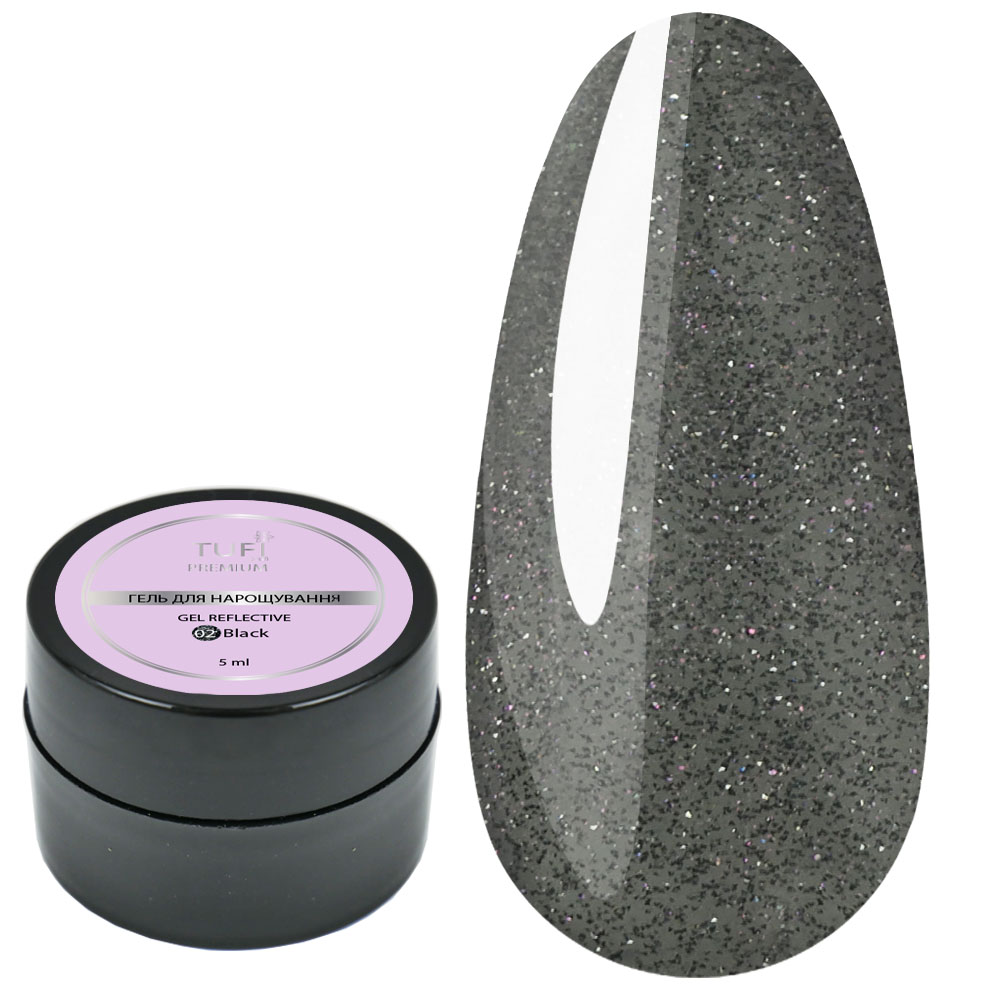 TUFI profi PREMIUM REFLECTIVE GEL 02 Black Reflection
