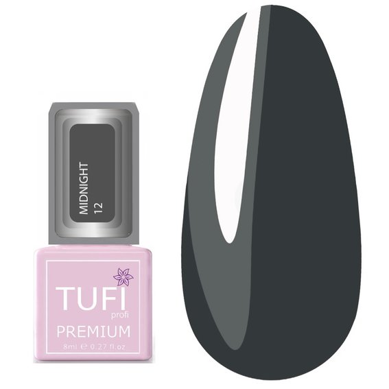 TUFI Profi PREMIUM gel lak Midnight 12